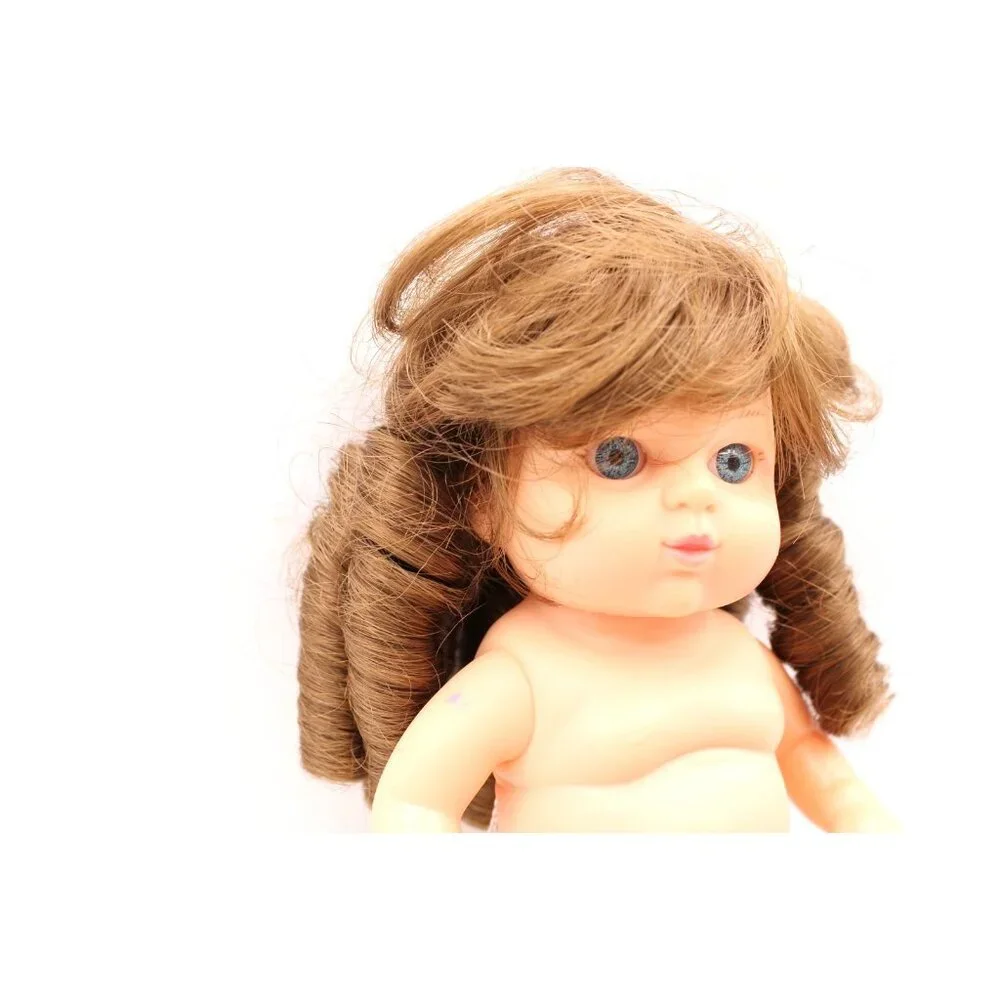 NEW Kemper Originals Jullien Light Brown Pigtails Curly Hair Wig Bangs Size 8-9